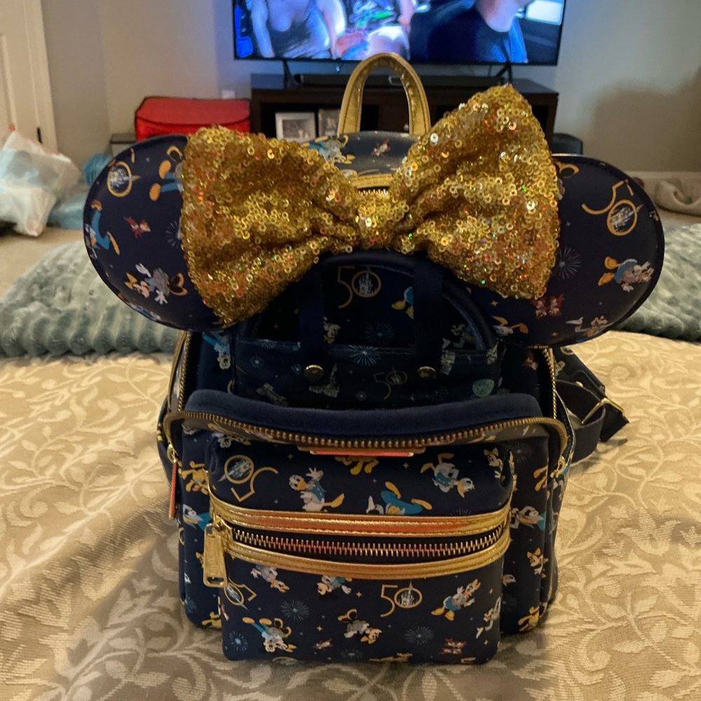Disney’s 50th Anniversary Loungefly with Matching-ears. - Picture 2 of 10